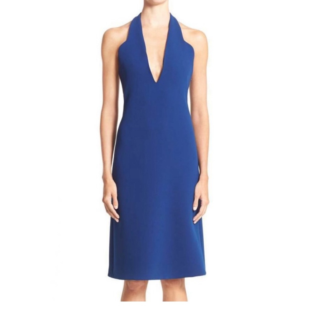 Carven Halter Dress Royal Blue Size 6